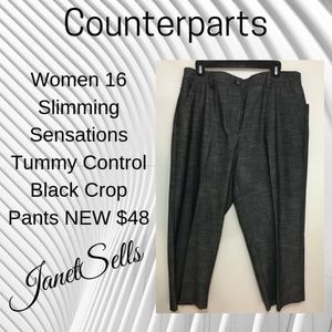 Counterparts 16 Slimming Sensations Black Pants
